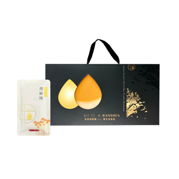 【銀髮友善食品獎】如意金滑菇滴雞精 18入禮盒(常溫)
